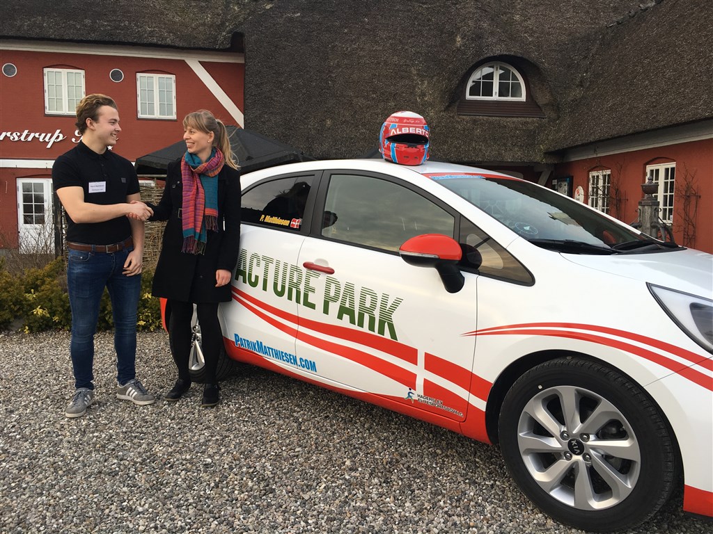 Patrik Matthiesen og Projektleder Birgitte Hjort Jaritz, ACTURE PARK